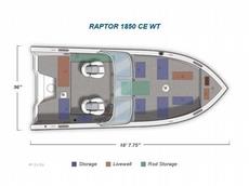 Crestliner Raptor 1850 CE WT  2011 Boat specs