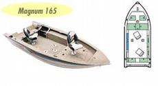 Alumacraft Magnum 165  2000 Boat specs