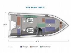Crestliner Fish Hawk 1850 SC 2011 Boat specs
