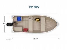 Crestliner XCR 1467V 2012 Boat specs