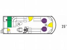 Tahoe Pontoons 25 ft. Sierra Elite Reclining Chairs 2013 Boat specs