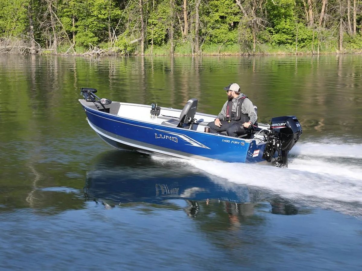 Lund 1400 Fury Tiller/SS 2023 boat specs