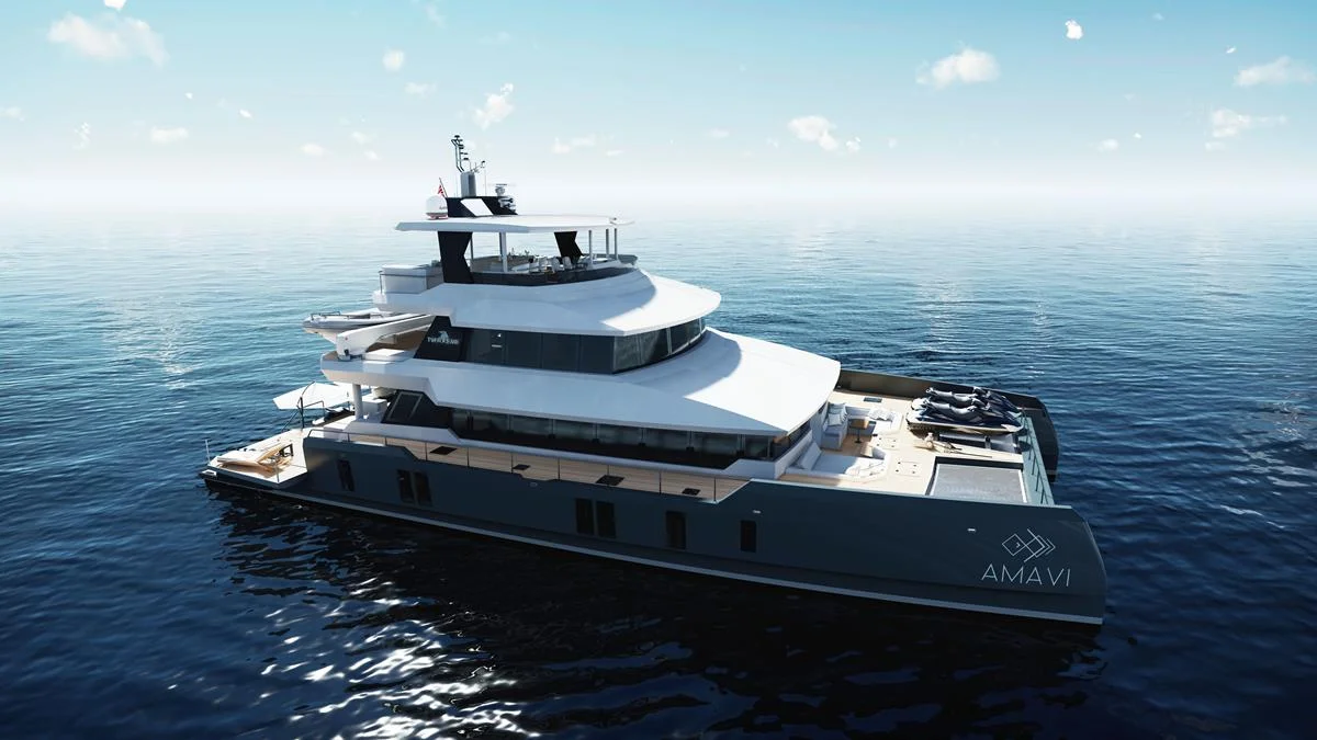 Two Oceans 870 Power Catamaran 2024 boat specs